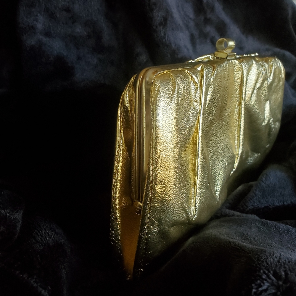 Medium Gold Clutch
